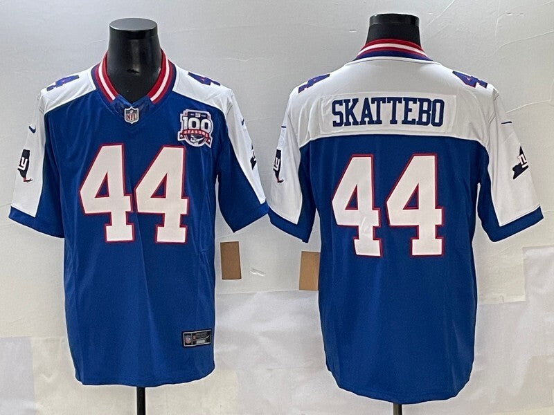 New York Giants #44 Cam Skattebo Giants Retro V3 Style 12