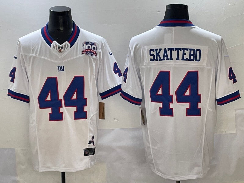 New York Giants #44 Cam Skattebo Giants Retro V3 Style 13