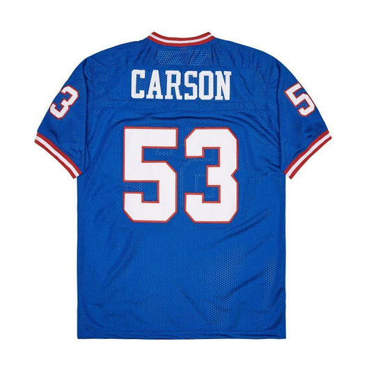 New York Giants #53 Harry Carson Giants simms 53 Blue Style 1