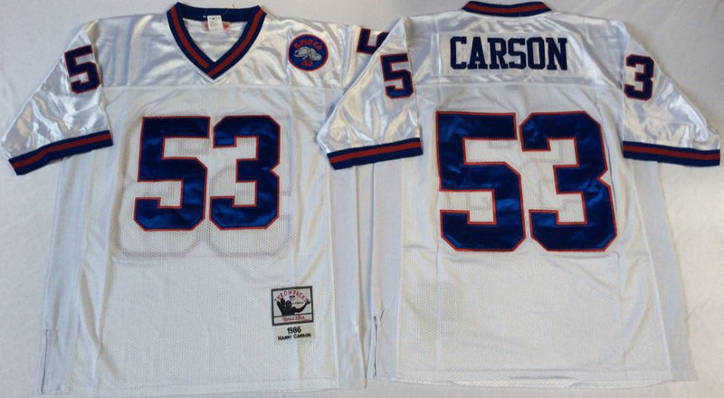 New York Giants #53 Harry Carson Throwback Style 1