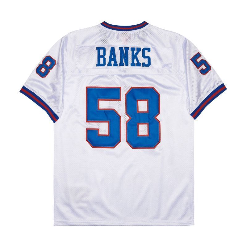 New York Giants #58 Carl Banks Giants simms 58 White Style 1