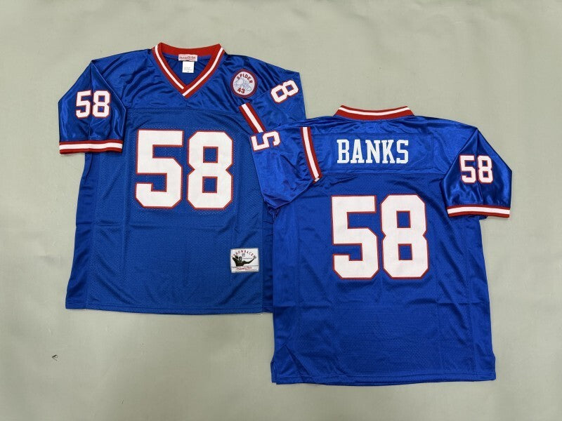 New York Giants #58 Carl Banks New York Giants Style 1