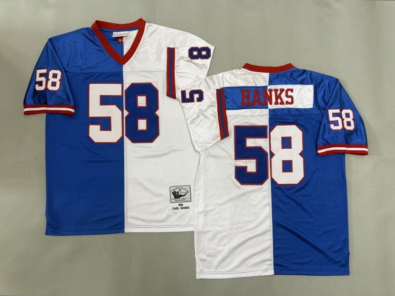 New York Giants #58 Carl Banks New York Giants Style 3