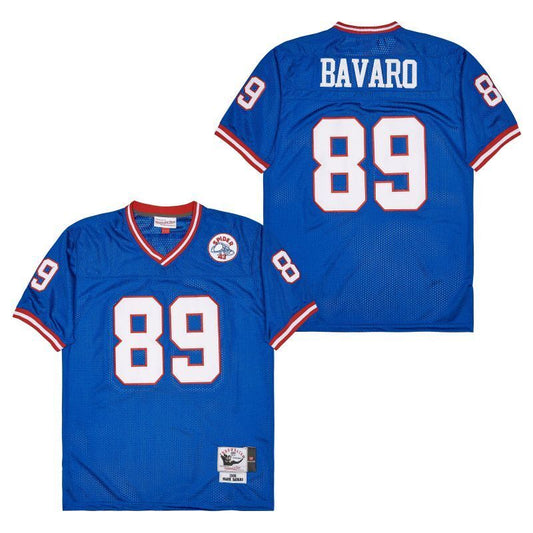 New York Giants #89 Mark Bavaro Giants simms 89 Blue Style 3