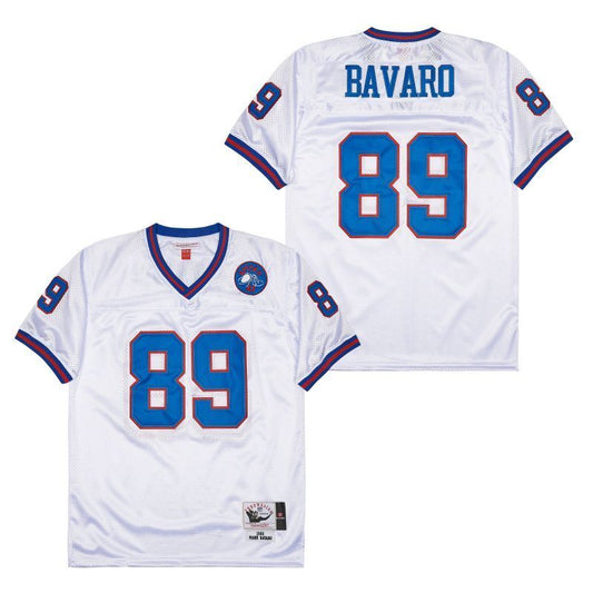 New York Giants #89 Mark Bavaro Giants simms 89 White Style 3