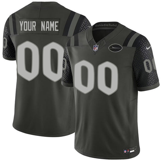 New York Jets Active Player Custom Black 2025 F.U.S.E. “Rivalries” Vapor Limited