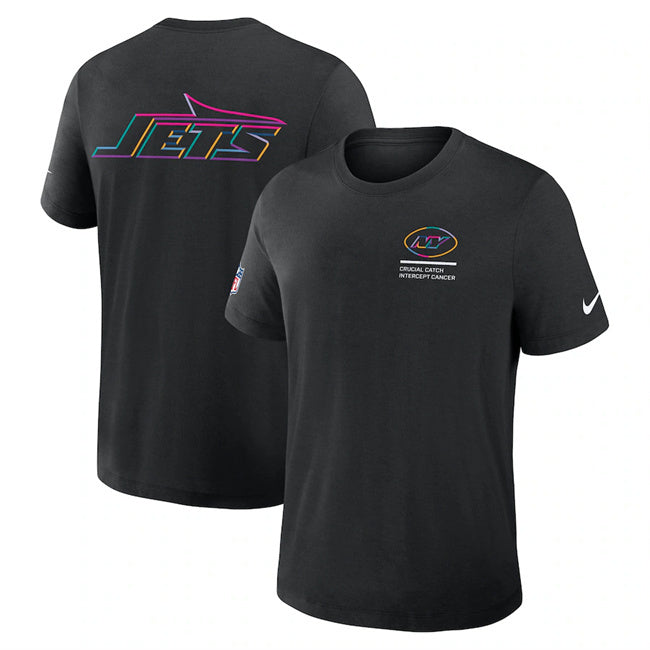 New York Jets Black 2025 Crucial Catch Tri-Blend Dri-FIT T-Shirt