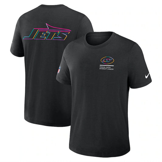 New York Jets Black 2025 Crucial Catch Tri-Blend Dri-FIT T-Shirt