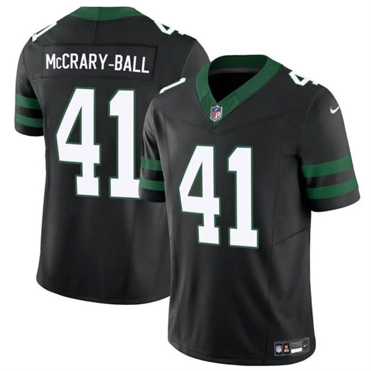 New York Jets #41 Marcelino McCrary-Ball Black 2025 F.U.S.E. Vapor Untouchable