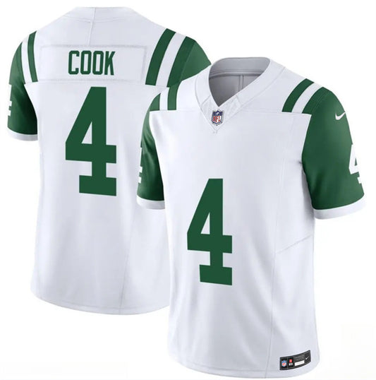 New York Jets #4 Brady Cook White 2025 F.U.S.E. Classic Alternate Vapor