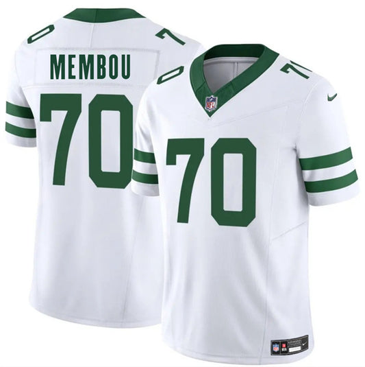 New York Jets #70 Armand Membou White 2025 Draft F.U.S.E. Vapor Untouchable