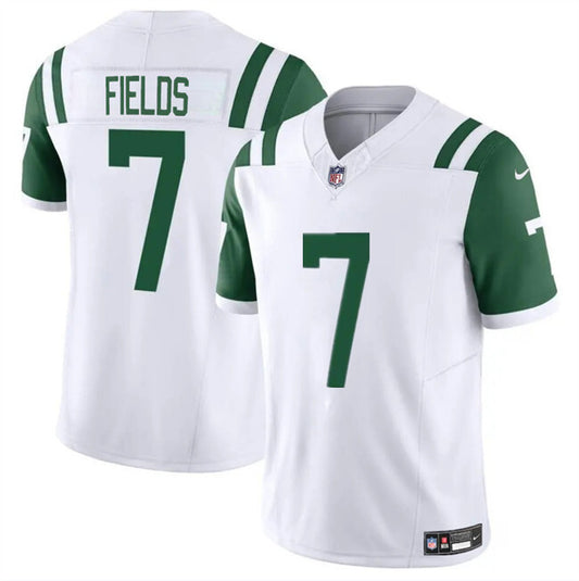 New York Jets #7 Justin Fields White 2025 F.U.S.E. Classic Alternate Vapor