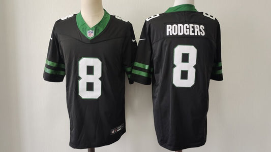 New York Jets #8 Aaron Rodgers Jets Edition Style 1