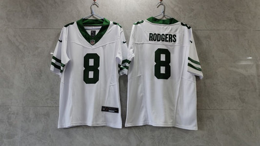 New York Jets #8 Aaron Rodgers Jets Edition Style 3