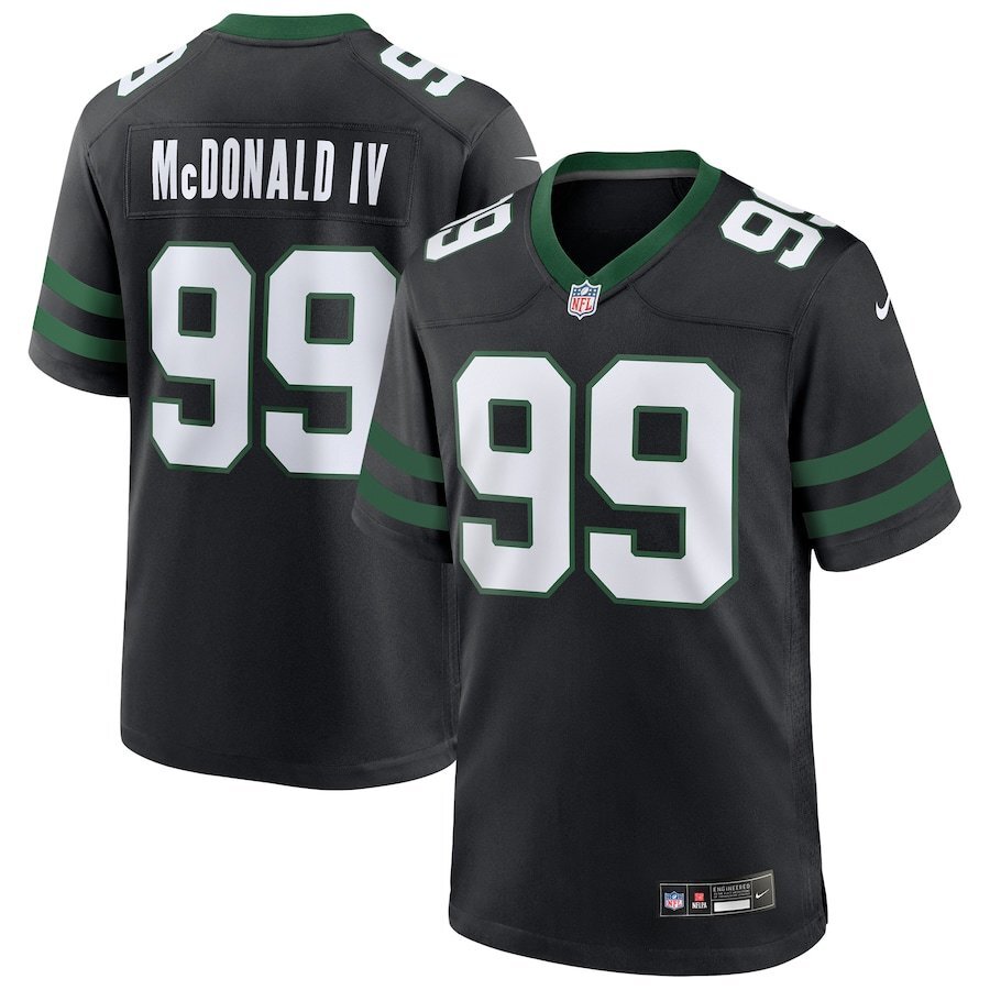 New York Jets #99 Will McDonald IVBlack Vapor Untouchable Limited Style 1