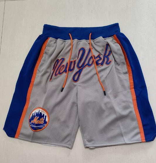 New York Mets Just don shorts grey Style 4