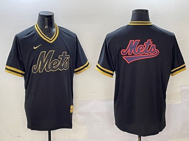 New York Mets Mets Black Gold Adult Style 1
