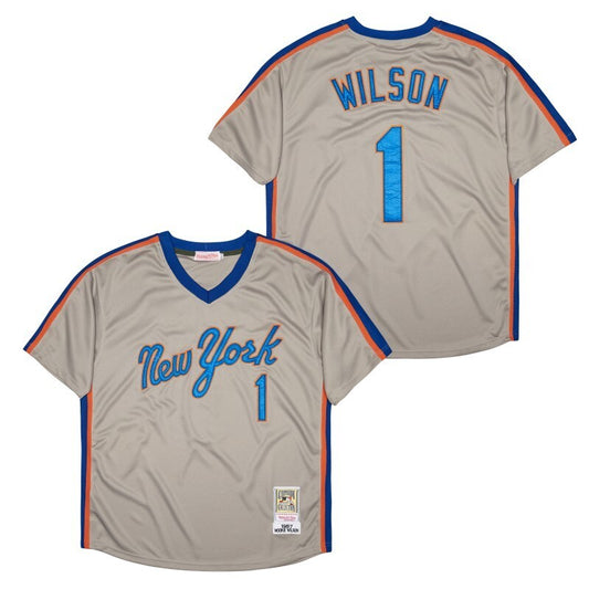 New York Mets #1 MOOKIE WILSON Style 3