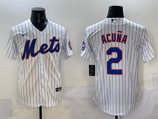 New York Mets #2 Luisangel Acuña Mets Adult