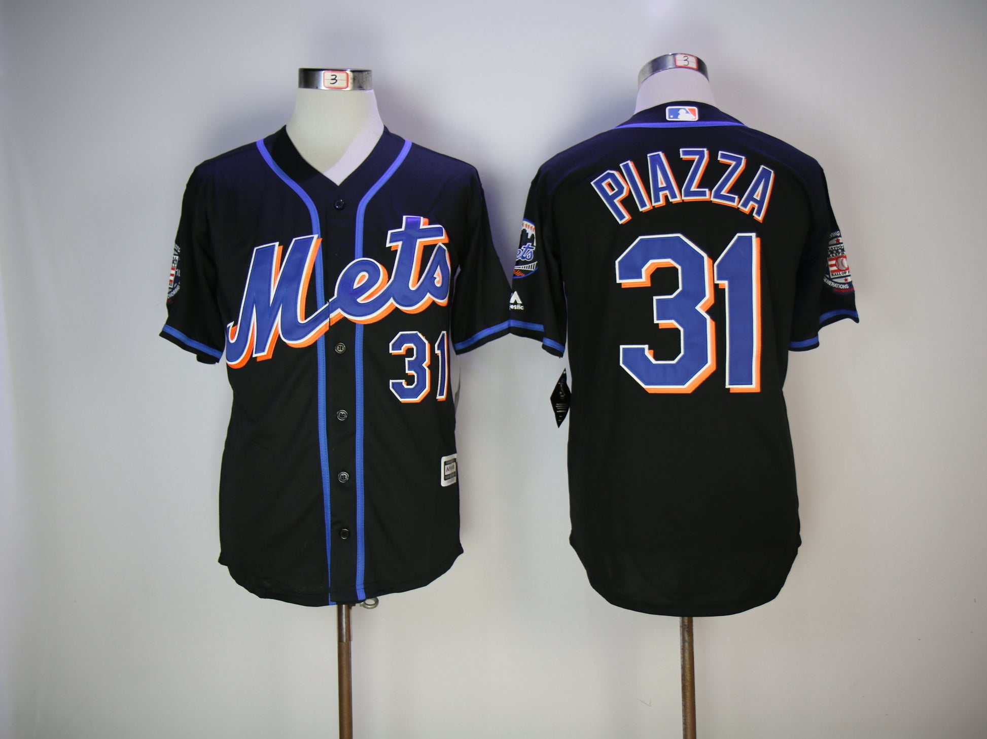 New York Mets #31 Mets 31 Black With Logo Logo