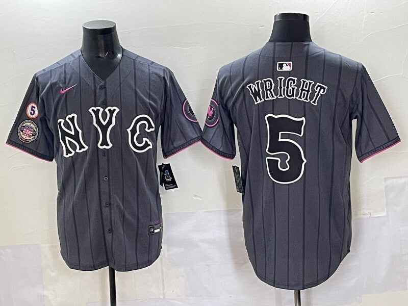 New York Mets #5 David Wright Mets Adult Style 3