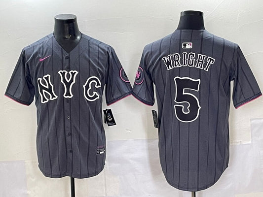 New York Mets #5 David Wright Mets Adult Style 4