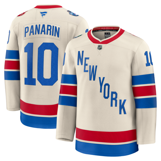 New York Rangers #10 Artemi Panarin 2026 NHL Winter Classic Premium Jersey - Beige