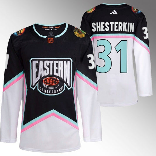 New York Rangers #31 Igor Shesterkin 2023 NHL All-Star Black Eastern Conference Jersey