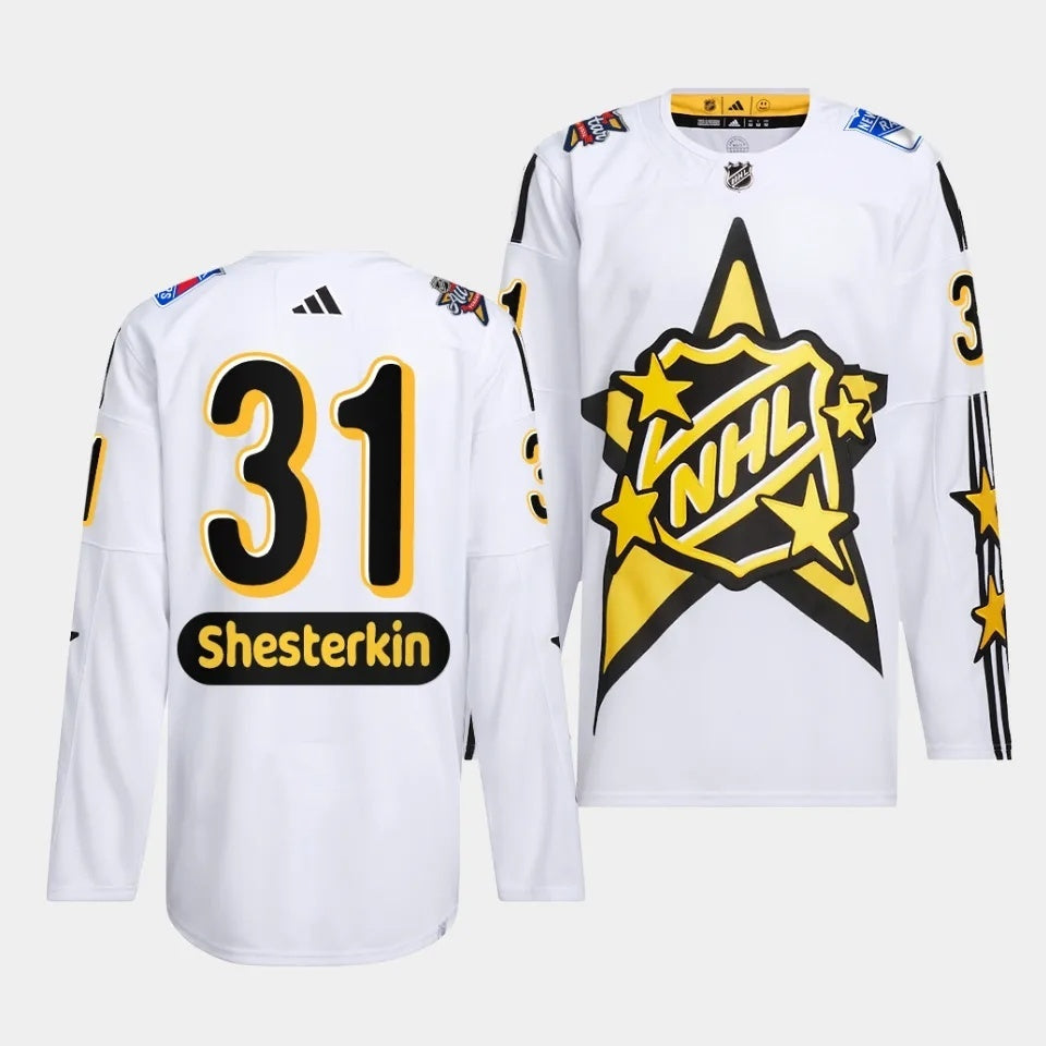 New York Rangers #31 Igor Shesterkin 2024 NHL All-Star White Jersey Style 1