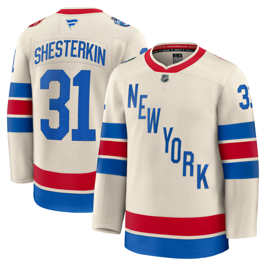 New York Rangers #31 Igor Shesterkin 2026 NHL Winter Classic Premium Jersey - Beige