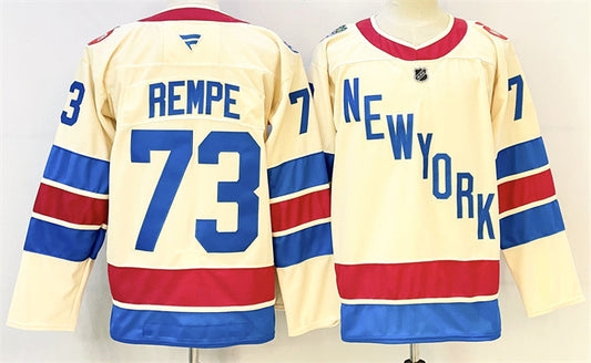 New York Rangers #73 Matt Rempe Beige 2025-26 Winter Classic With A Patch