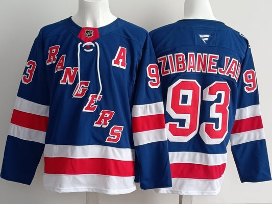 New York Rangers #93 Mika Zibanejad Rangers Style 2