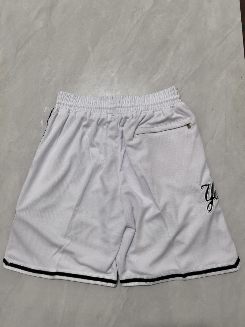 New York Yankees Baseball Yankees White Shorts Style 1
