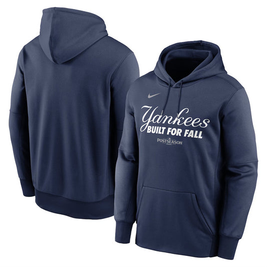 New York Yankees Navy 2025 Postseason Collection Therma Fleece Hoodie