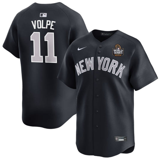 New York Yankees #11 Anthony Volpe 2024 World Series Alternate – Navy
