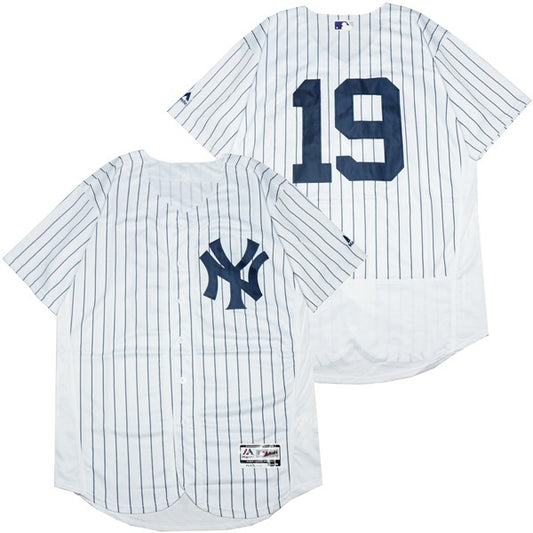 New York Yankees #19 Masahiro Tanaka Yankees 19 White Elite Style 1