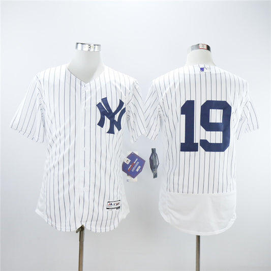 New York Yankees #19 Masahiro Tanaka Yankees 19 White Elite Style 2