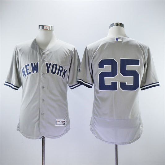 New York Yankees #25 Gleyber Torres grey