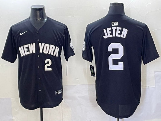 New York Yankees #2 Derek Jeter Yankees Special Edition Inverted Adult Style 1