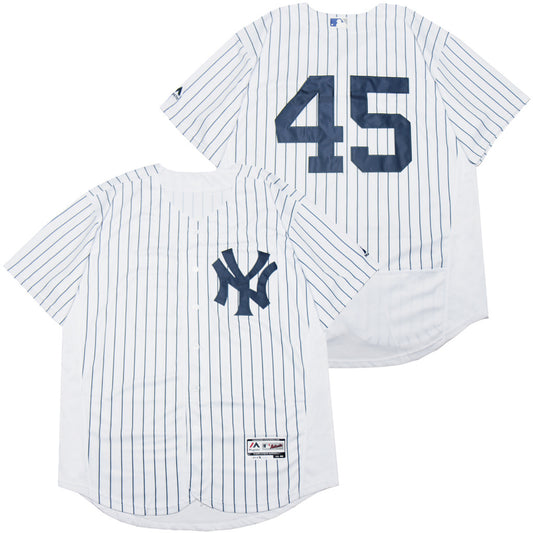 New York Yankees #45 Gerrit Cole Yankees 45 White Elite