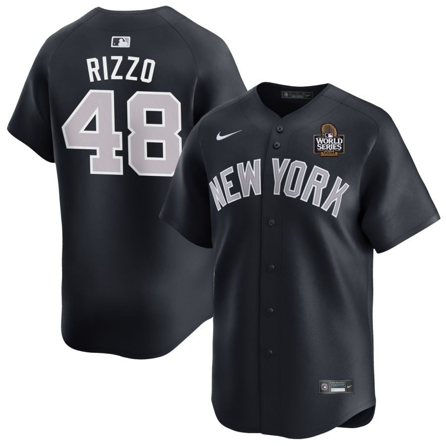 New York Yankees #48 Anthony Rizzo 2024 World Series Alternate – Navy