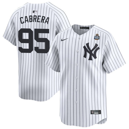 New York Yankees #95 Oswaldo Cabrera 2024 World Series Home