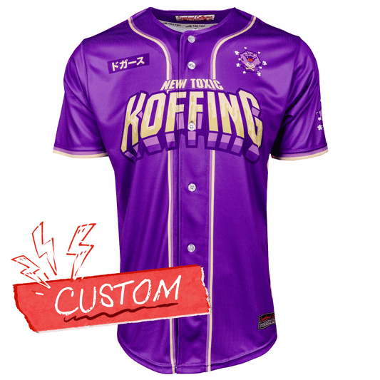New Toxic PokéLeague Lifestyle Baseball Jersey *CUSTOM*