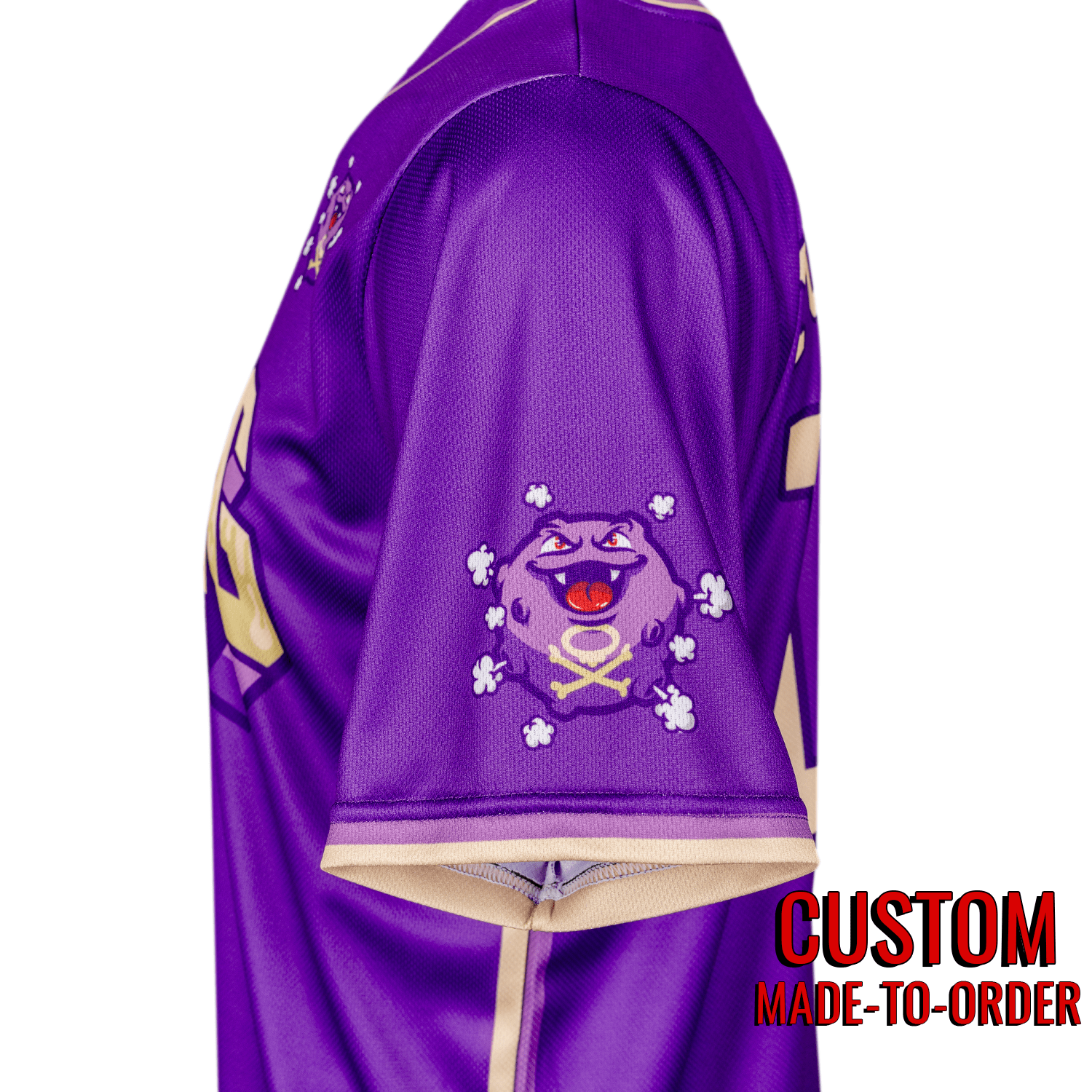 New Toxic PokéLeague Lifestyle Baseball Jersey *CUSTOM*