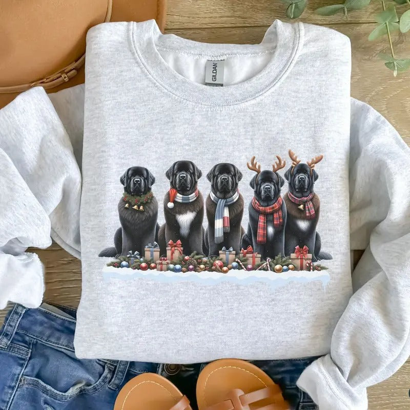 Newfoundland Newfie Dog Person Christmas Dog Shirt For People,Dog Mama Sweatshirt,Dog Person Gift,Ugly Christmas...