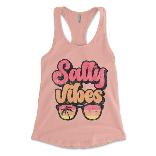 Next Level Summer Tank Top - Salty Vibes Summer Tank Top - Beach Tank Top - Vacation Tank top T-Shirts, Hoodie, Sweatshirt