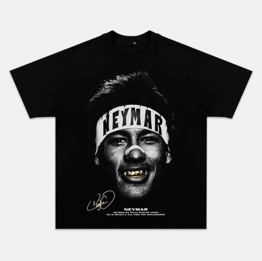 Neymar Grill T-Shirt, Neymar Vintage Graphic Tees, Funny Tee, Unisex Soccer Shirt, Sport Merch, Gift For Fan, Cotton comfort Menswear Womenswear Streetwear