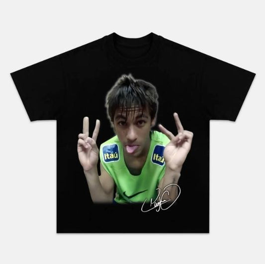 Neymar Tongue Out T-Shirt, Neymar Vintage Graphic Tees, Funny Tee, Unisex Soccer Shirt, Sport Merch, Gift For Fan, Cotton comfort Menswear Womenswear Streetwear