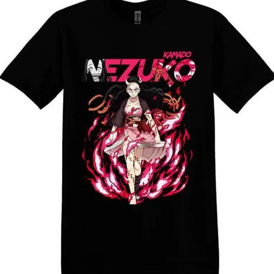 Nezuko Kamado Demon Mode Blood Demon Art Demon Slayer Anime Unisex T shirt