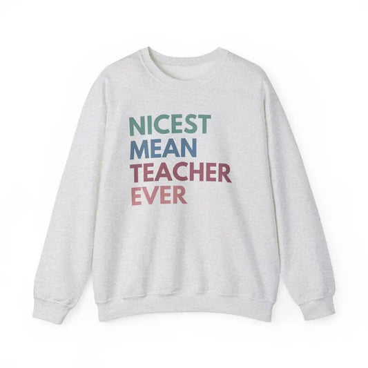 Nicest Mean Teacher Ever Shirt, Funny Teacher Sweatshirts, High School Teach Sweatshirt, Sarcastic Teacher Gift Hoodie